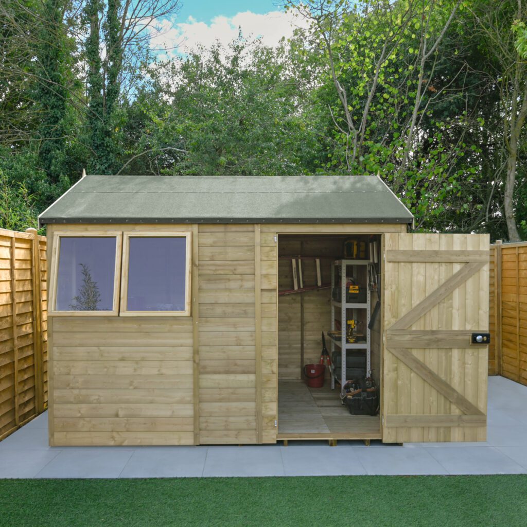Timberdale 10×6 Reverse Apex Shed with Installation 5013053188965 2